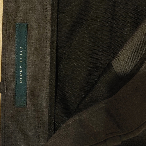 Perry Ellis Dress Pants, 40X32, Charcoal - Picture 2 of 5